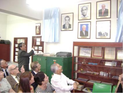 Inauguración de la Galería de ex-Presidentes del Club